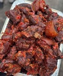 Peppered meat